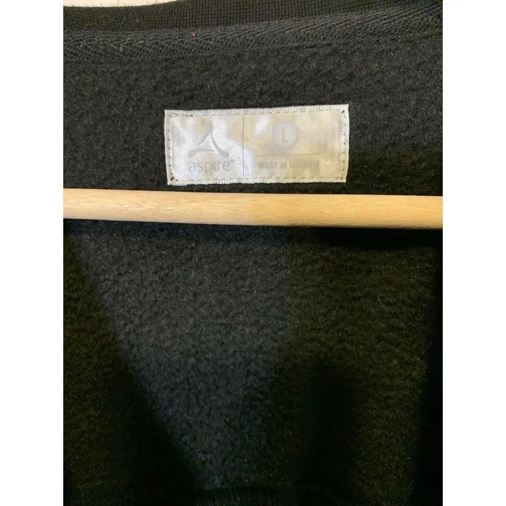 Aspire Lightweight Side Zip Jacket Black Women‎ Sz L